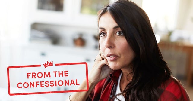woman talking with friend at home