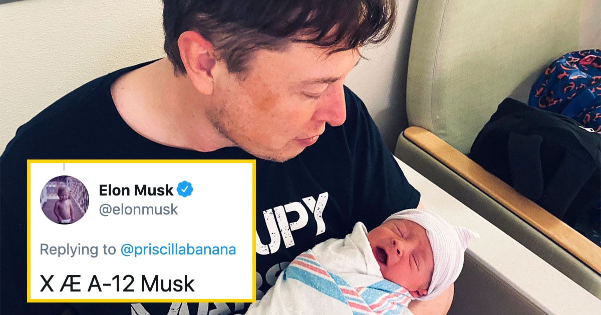 Elon Musk’s Baby Has A Bonkers Name And The Has Questions Elon Musk’s Baby Has A Bonkers Name And The Has Questions