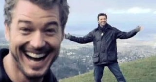 Eric Dane & Patrick Dempsey Demonstrate Social Distancing In Adorable Photo