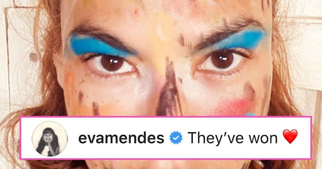 Eva Mendes Let Her Daughters Do Her Makeup Because Quarantine
