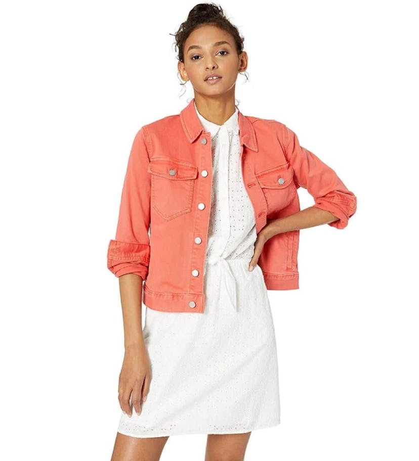 J.Crew Mercantile Cropped Garment-Dyed Denim Jacket