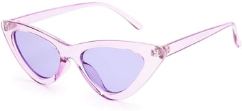 Livhò Retro Vintage Narrow Cat Eye Sunglasses for Women