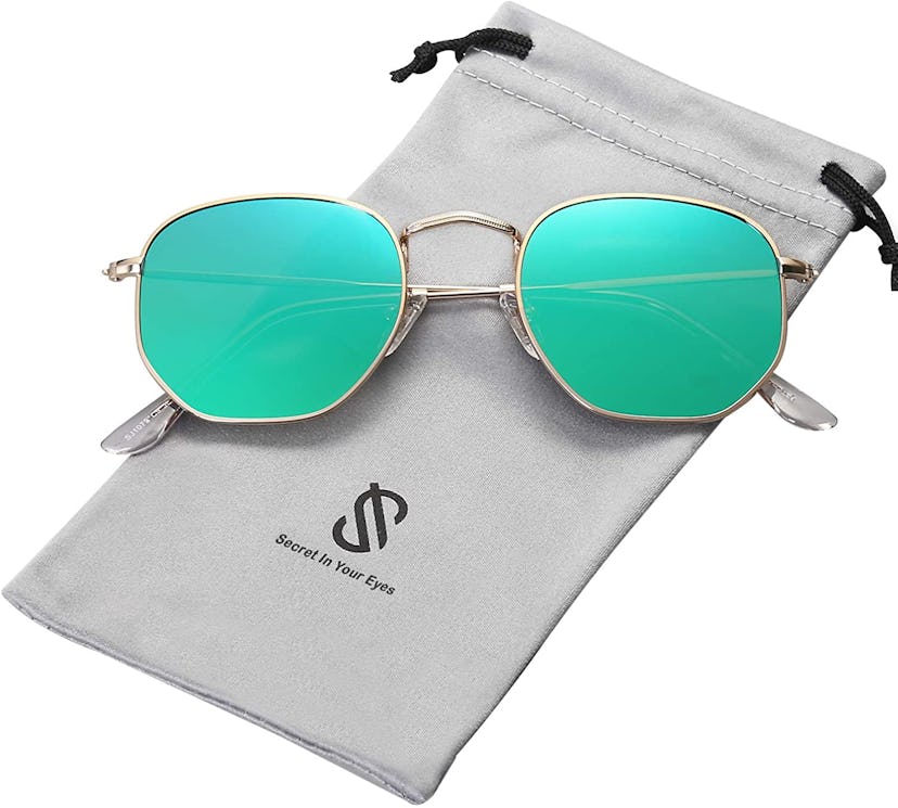 SOJOS Small Square Polarized Sunglasses