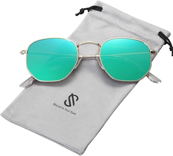 SOJOS Small Square Polarized Sunglasses