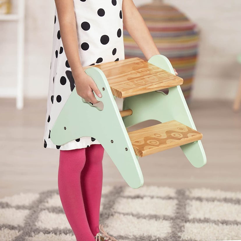 B. spaces by Battat Kids Wooden Two Step Stool