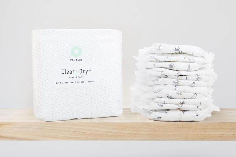 Parasol Clear+Dry Diapers (4-week box)