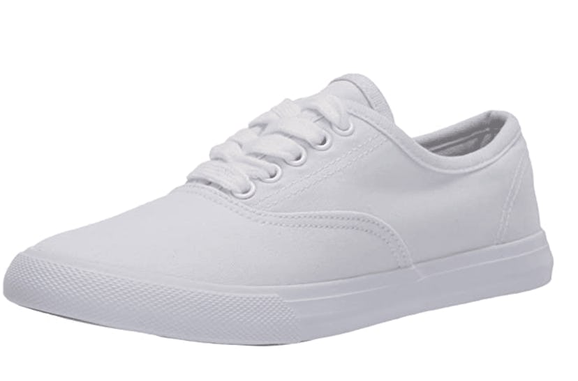 Amazon Essentials Women’s White Casual Lace-up Sneaker