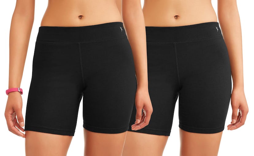 Athletic Works Women's Core Active Dri-Works Bike Short, 2 Pack