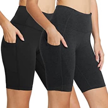 BALEAF High Waist Running Compression Shorts with Pocket- Assorted Lengths