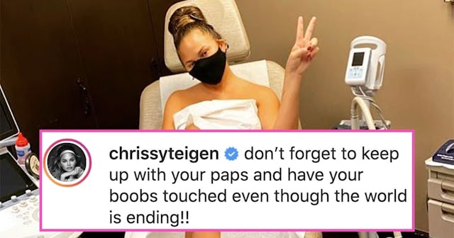 Chrissy Shares Doc's Office Selfie To Remind Women To Keep Up With Appointments
