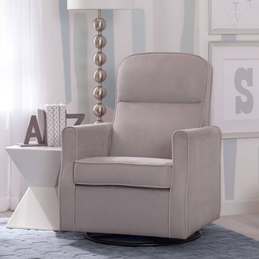 Delta Children's Clair SLIM Nursery Glider Swivel Rocker Chair