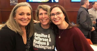 How Facebook Made My High School Reunion Better: three women smiling for photo