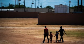 children at ice detention center