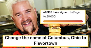 Thousands Petition To Honor Guy Fieri By Changing Name Of Columbus, OH To 'Flavortown'