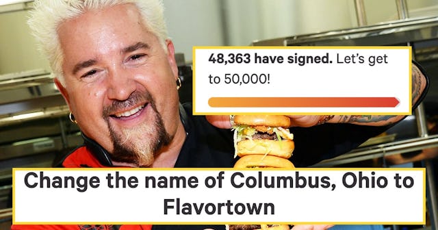 Thousands Petition To Honor Guy Fieri By Changing Name Of Columbus, OH To 'Flavortown'