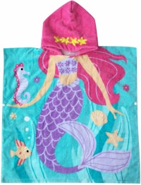 Athaelay Hooded Mermaid Kids Beach Towel