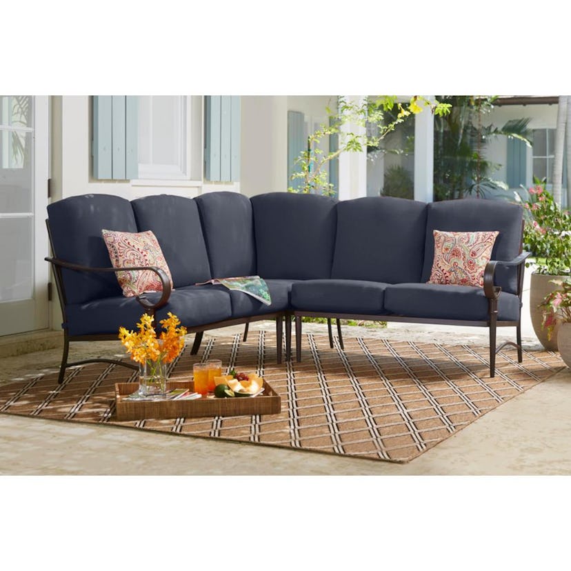 Home Depot Hampton Bay Oak Cliff Outdoor Patio Sofa Sectional