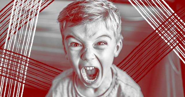 Boy Screaming At Home