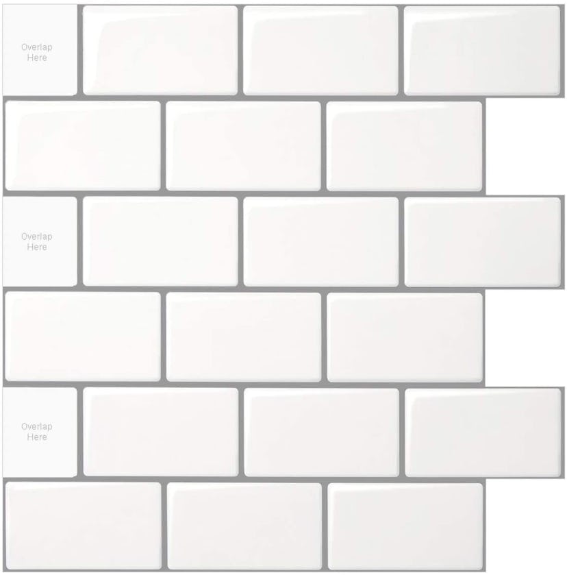 LongKing Peel And Stick Backsplash Subway Tile