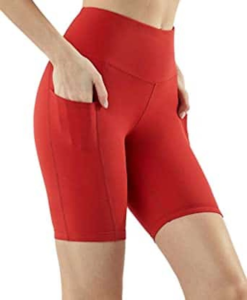 TSLA High Waisted Running Shorts for Women