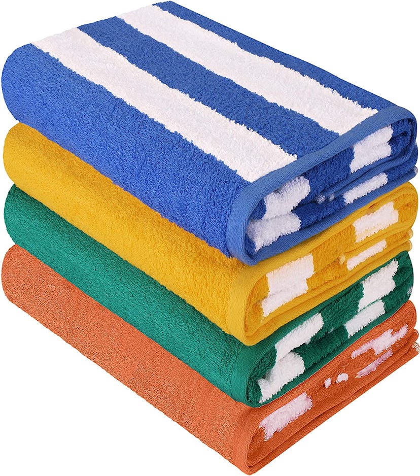 Utopia Towels Cabana Stripe Beach Towels (4-Pack)