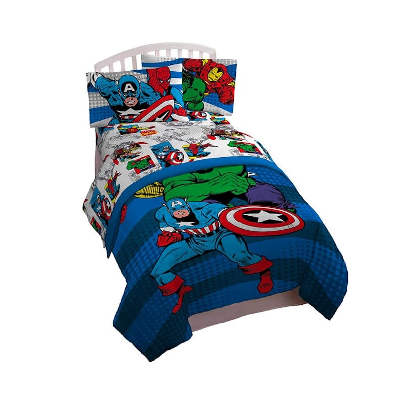 Marvel Comics Avengers Good Guys 4 Piece Kids Twin Bedding Set by Jay Franco