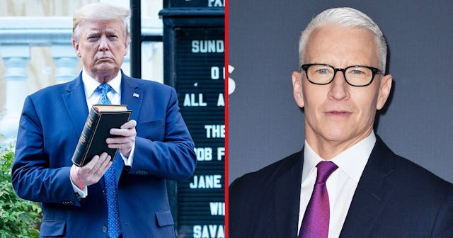 Anderson Cooper Calls Out Trump's 'Low Rent' Response To Protests
