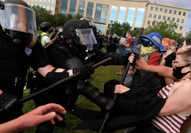 Cops In Riot Gear Use Force At Peaceful Violin Vigil For Elijah McClain