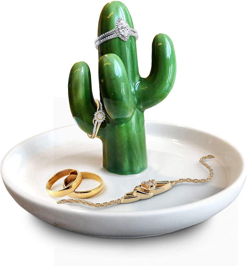 Ceramic Cactus Ring Holder