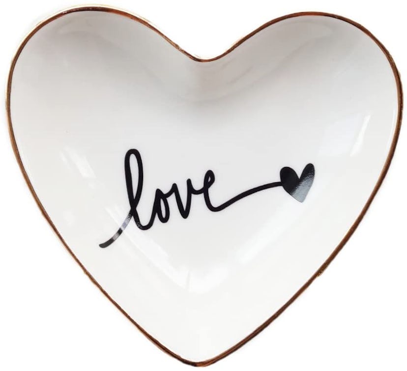 CHOOLD Original Ceramic Heart Shape Ring Dish