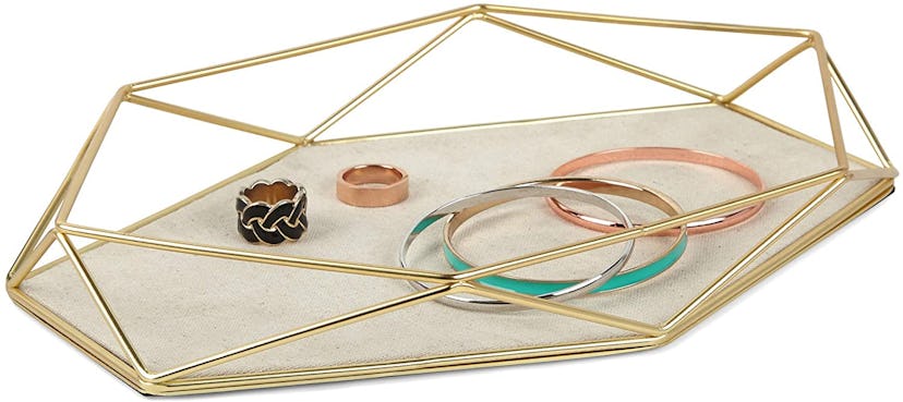 Umbra Geometric Plated Prisma Jewelry Tray