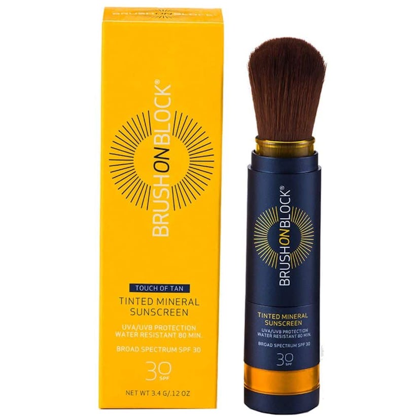 Brush On Block Mineral Sunscreen Powder For Face