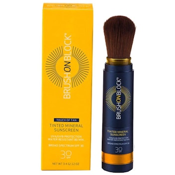 Brush On Block Mineral Sunscreen Powder For Face