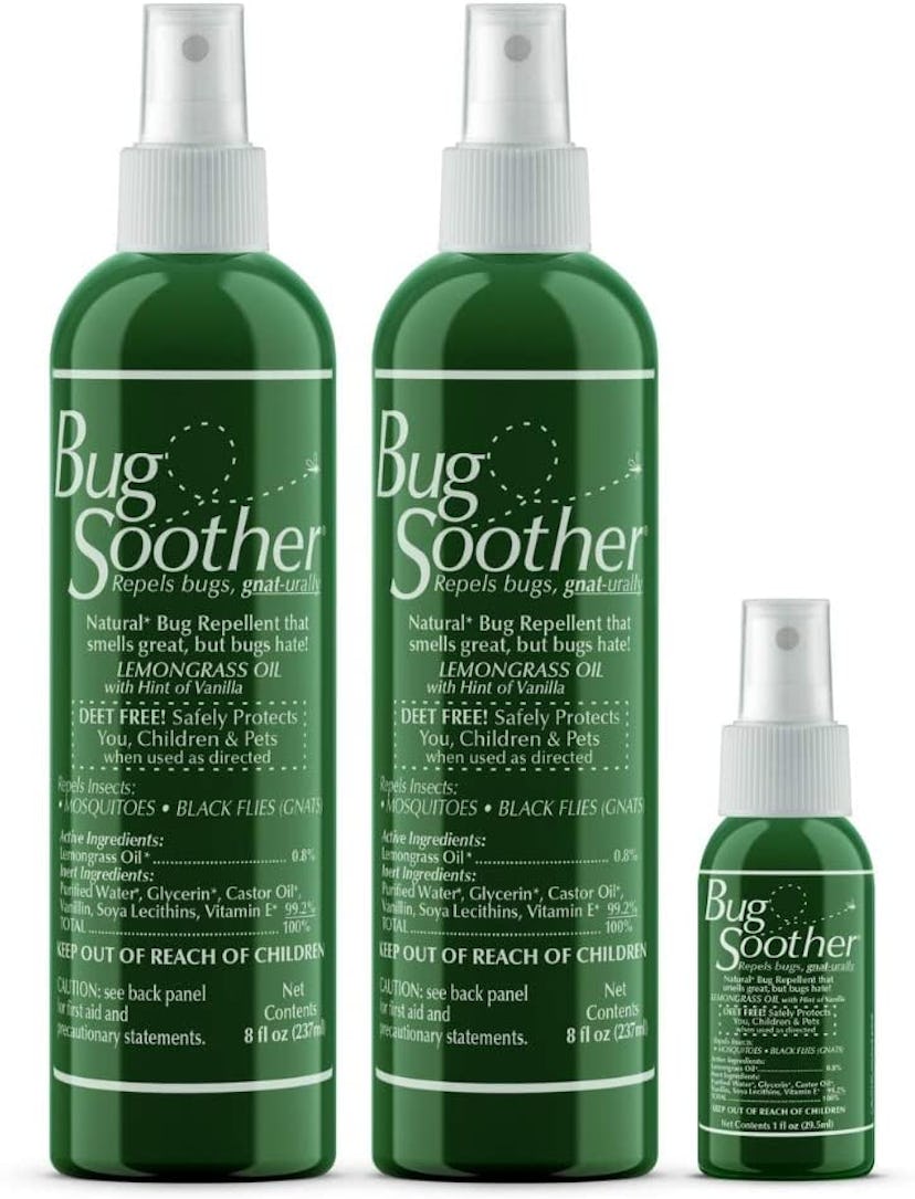 Bug Soother Natural Insect Repellent Spray, 2 Pack + Bonus