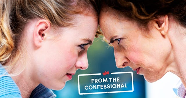 Mother and daughter fight