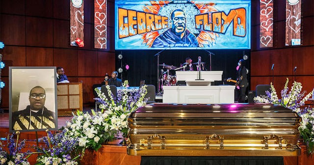 Hundreds Gather For Moving George Floyd Memorial In Minneapolis