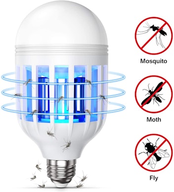 GLOUE Bug Zapper Light Bulb 2 in 1 Fly Killer Lamp