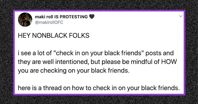 'Check In On Your Black Friends' Is Complicated For Many Of Us Black Folk