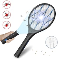 INTELABE Bug Zapper, Mosquito Killer USB Rechargeable Electric Fly Swatter