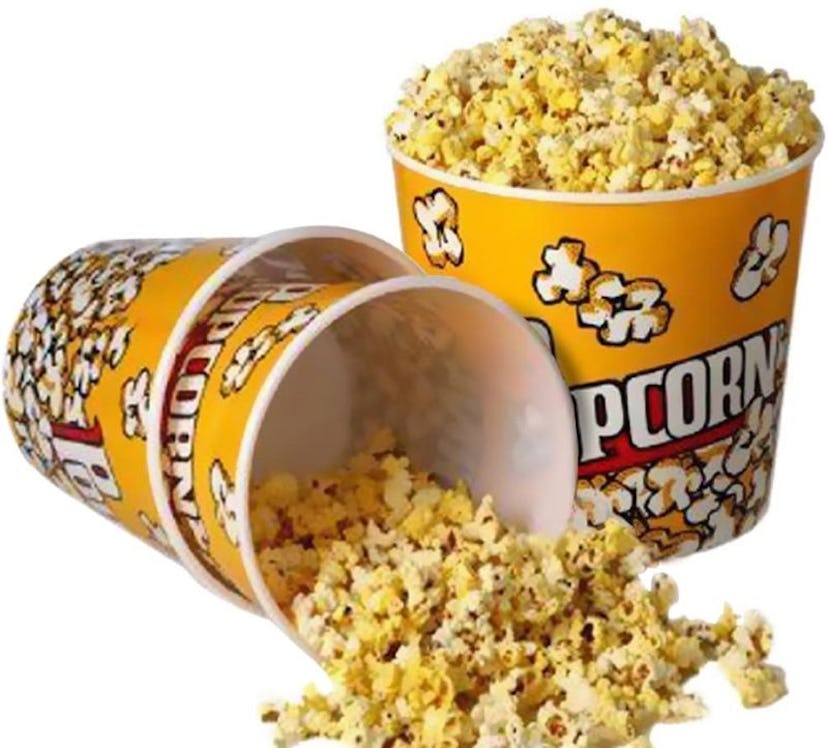 Novelty Place Retro Style Plastic Popcorn Movie Containers 