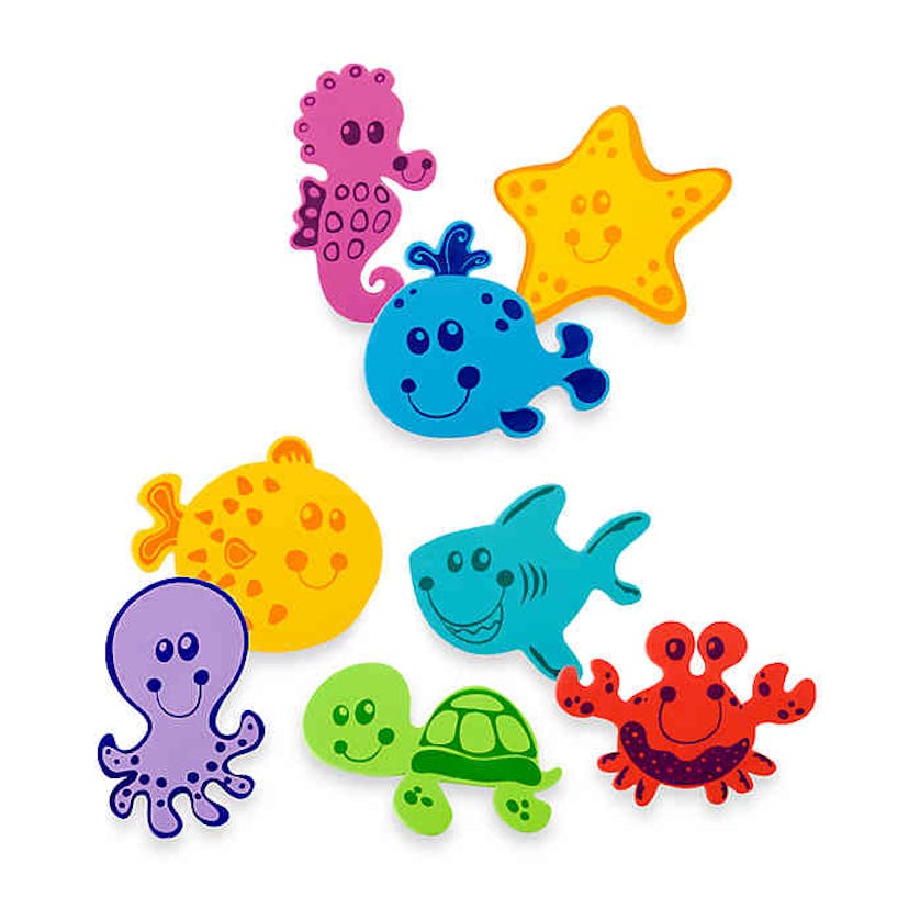 Nuby 16-Piece Bath Tub Foam Animal Characters