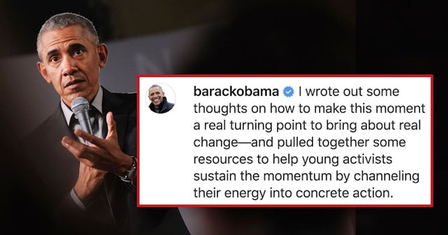 Barack Obama Shares Powerful Call To Action Amid Protests