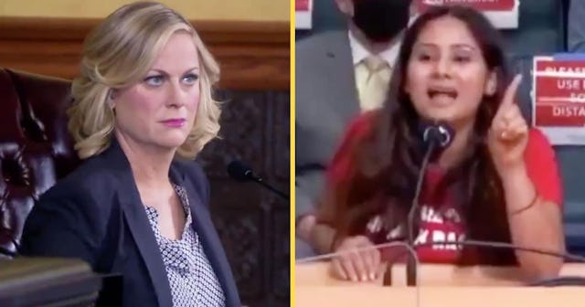Guy Edits Comments About Masks Into A 'Parks And Rec' Town Hall