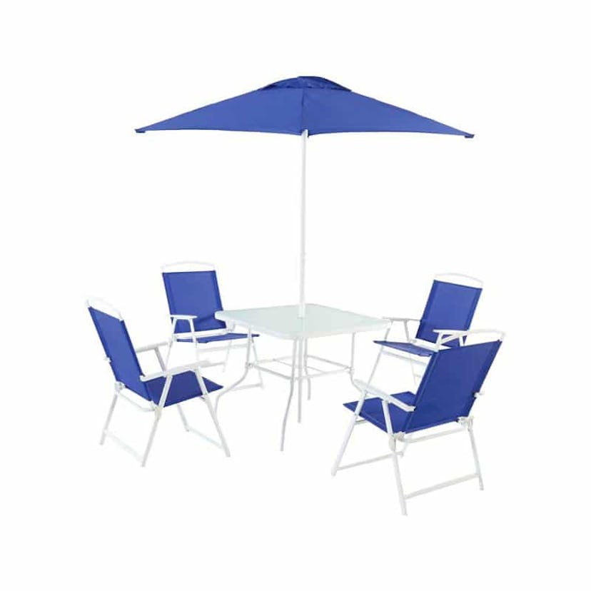 Mainstays Albany Lane 6-Piece Folding Seating Patio Set on Amazon