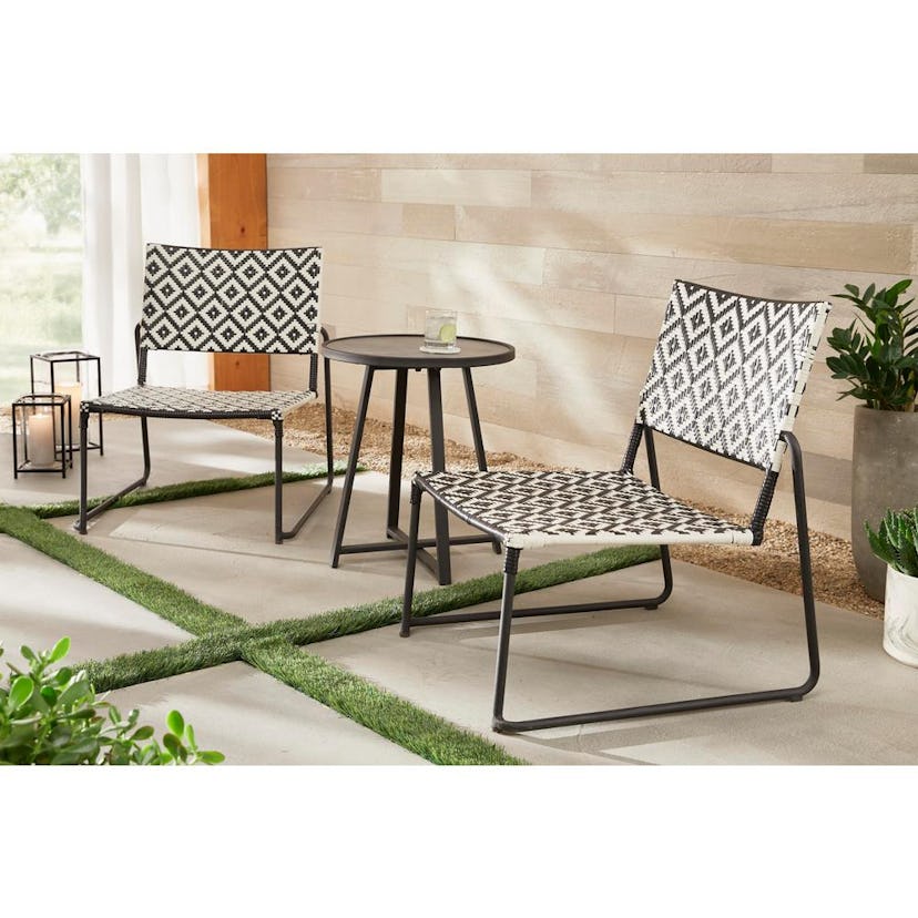 Home Depot Hampton Bay Cayman 3-Piece Wicker Outdoor Patio Bistro Set