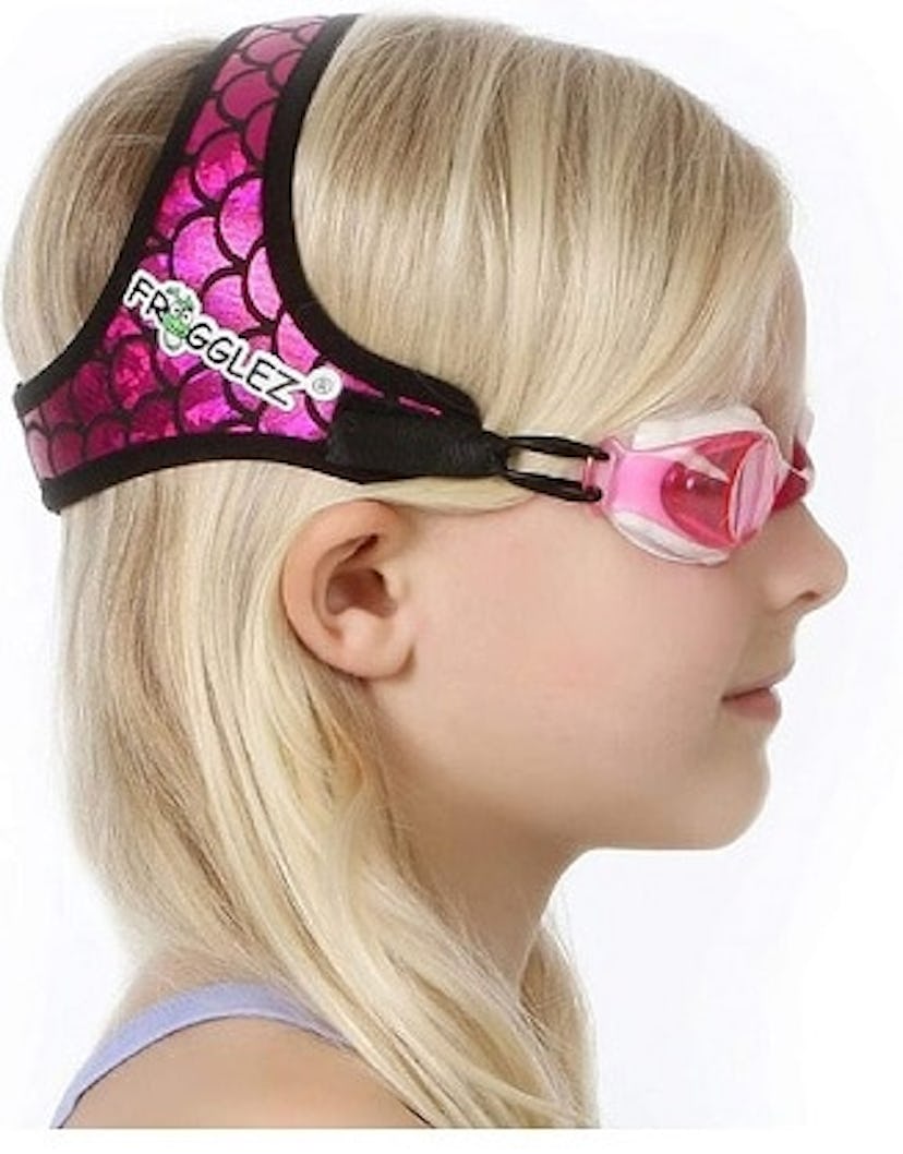 Frogglez Kids Swim Goggles with Pain-Free Strap