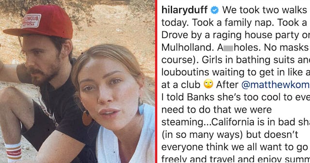 Hilary Duff Posts Frustrated Rant To California Partygoers