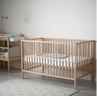 IKEA SNIGLAR Beech Baby Crib