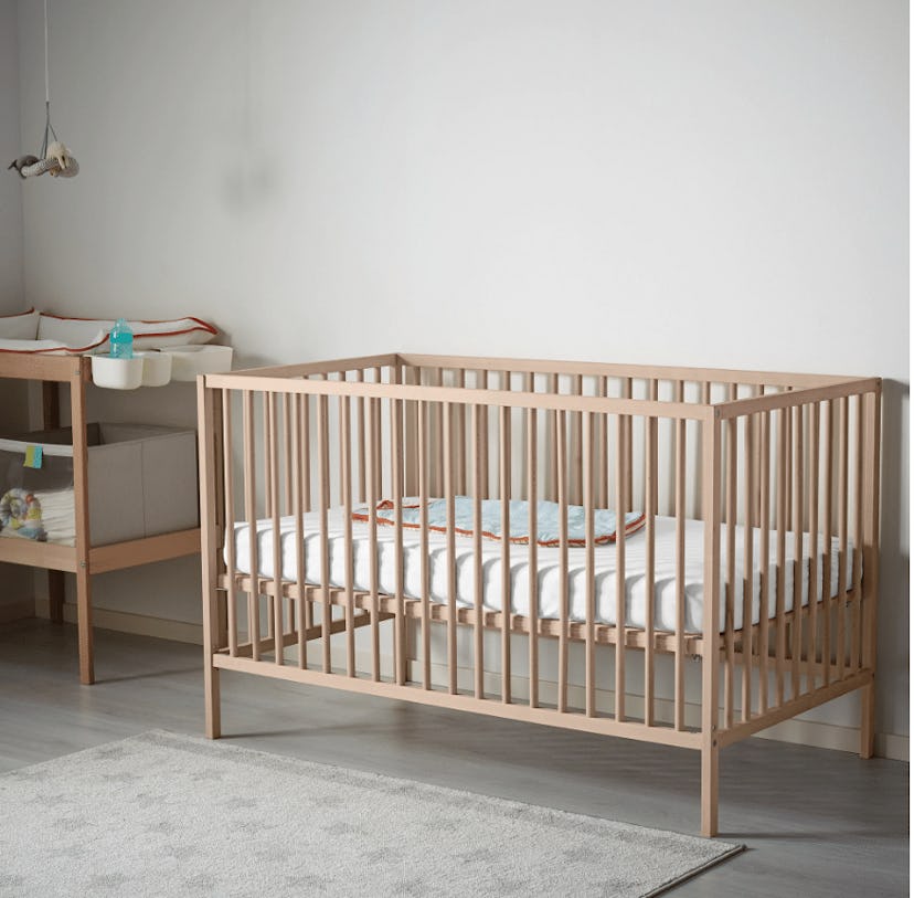 IKEA SNIGLAR Beech Baby Crib