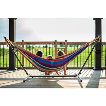 Vivere Double Cotton Hammock With Stand